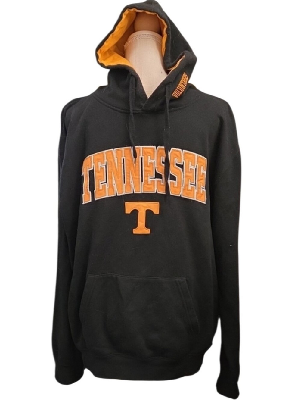 Stadium Athletics Black and Orange Tennessee Volunteers Crewneck Hoodie